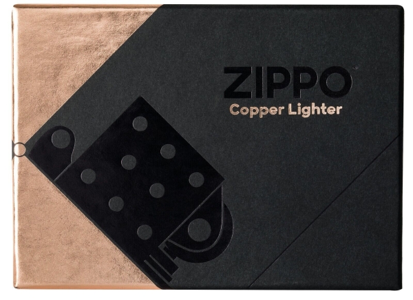 Zippo Classic Solid Copper Kupfer mit Black-plated Steel Insert